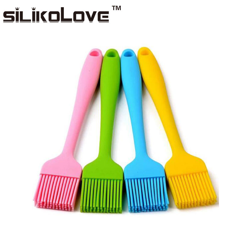 Food Grade Certification Heat Resistant Colorful Silicone Oil Pastry Brush